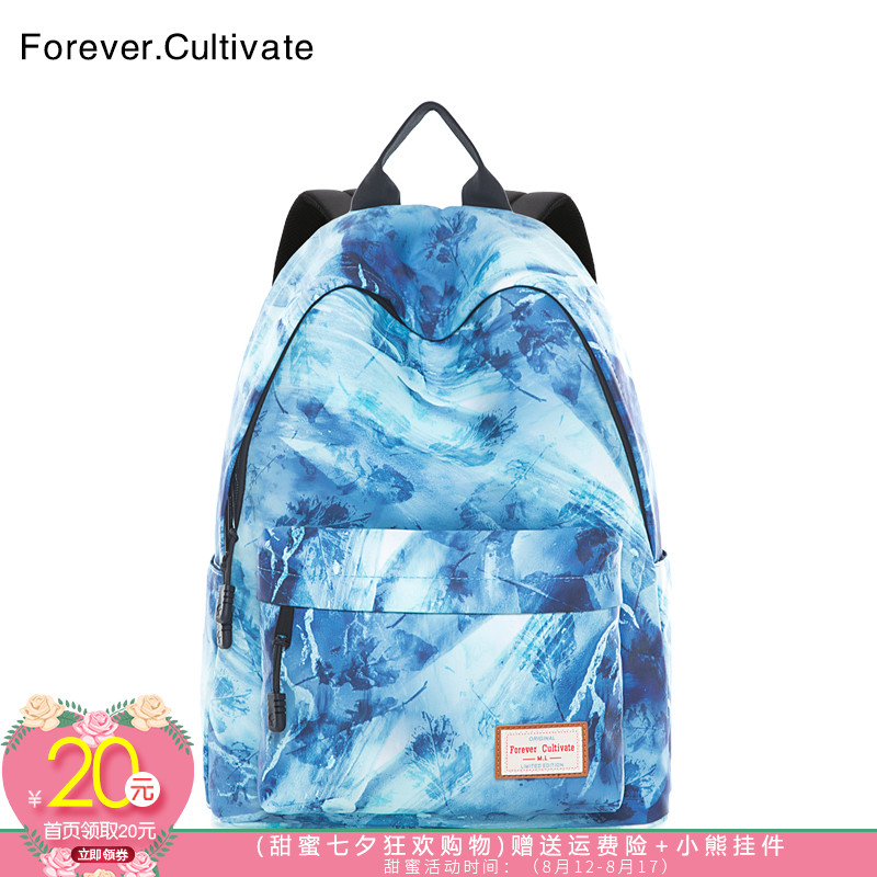 Forever cultivateÖÐÐÔÓ¡»¨Ë«¼ç°üÅ®º«°æÔËÞ·çÊé°üÄÐÖÐѧÉú±³°ü