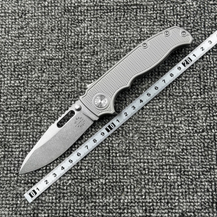 冷钢AD20S钛合金柄折刀户外野营狩猎战术防身高硬度口袋EDC工具刀