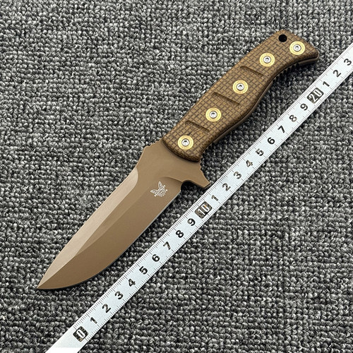蝴蝶 BM375 米卡塔柄小直刀高硬度家用厨房户外露营多功能工具刀
