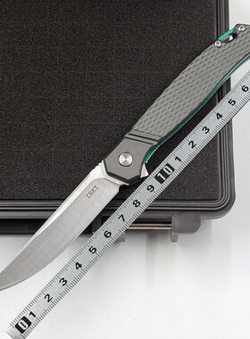 CRKT K440铝合金手柄刀户外野营狩猎战术防身高硬度口袋EDC工具刀