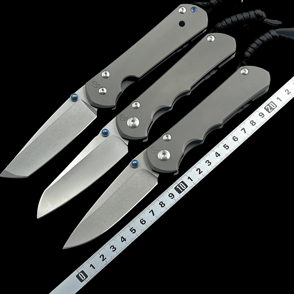 克里斯夫里CR大沙21/25周年钛合金柄折刀户外野营狩猎EDC工具刀