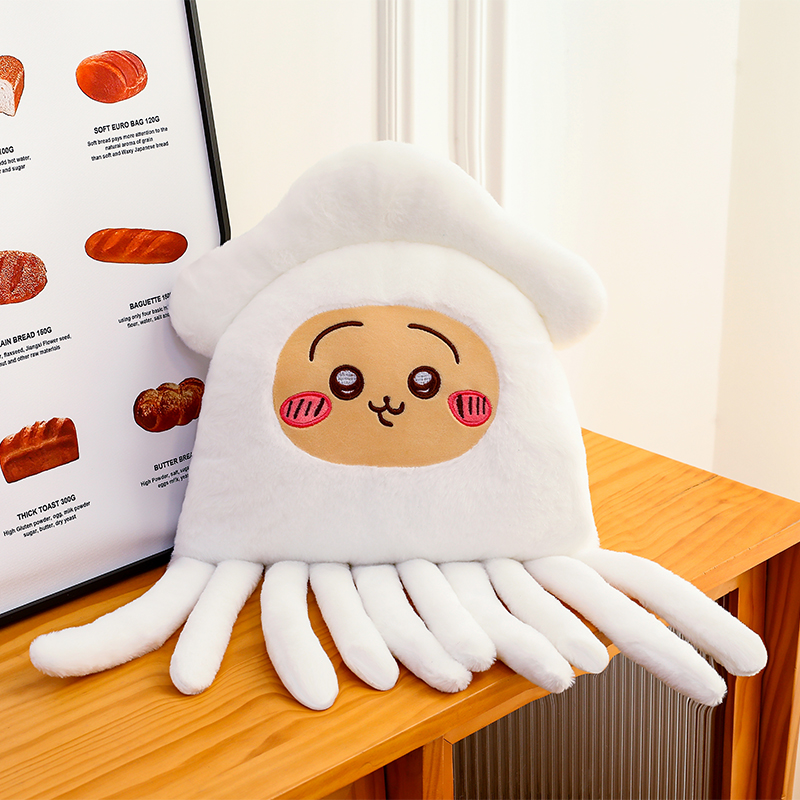 可爱鱿鱼乌萨奇毛绒玩偶鱿鱼症鱿鱼衣公仔长腿抱枕娃娃生日礼物