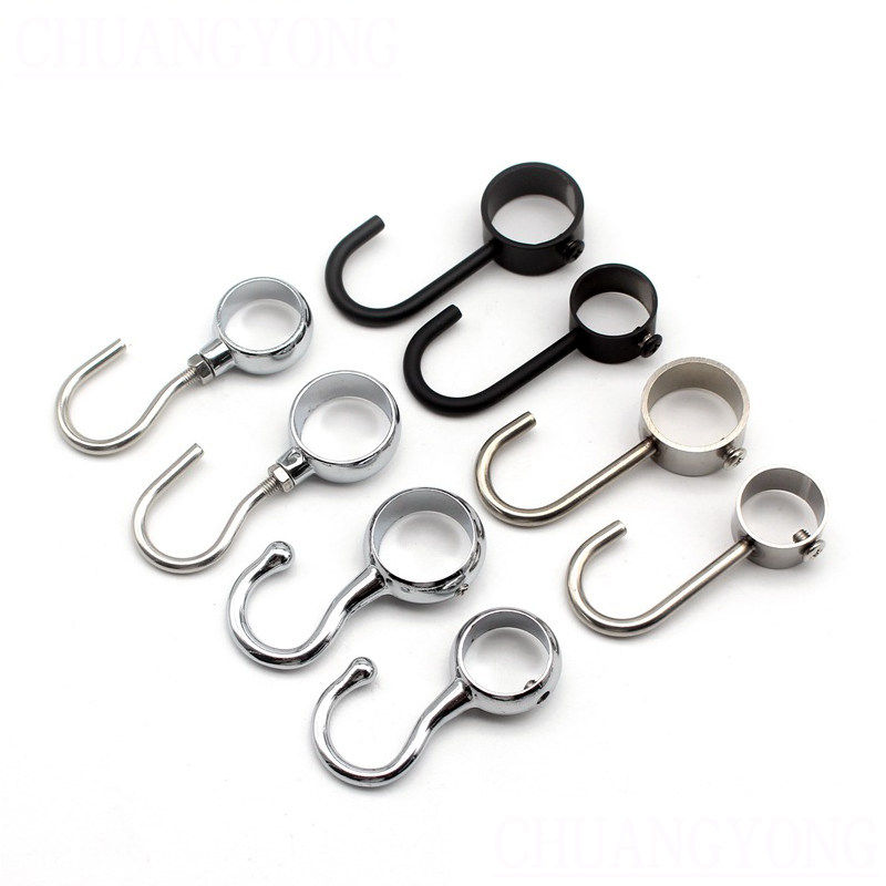 加厚不锈钢套管钩创意穿管钩活动挂钩厨房挂杆挂钩挂件挂架排钩