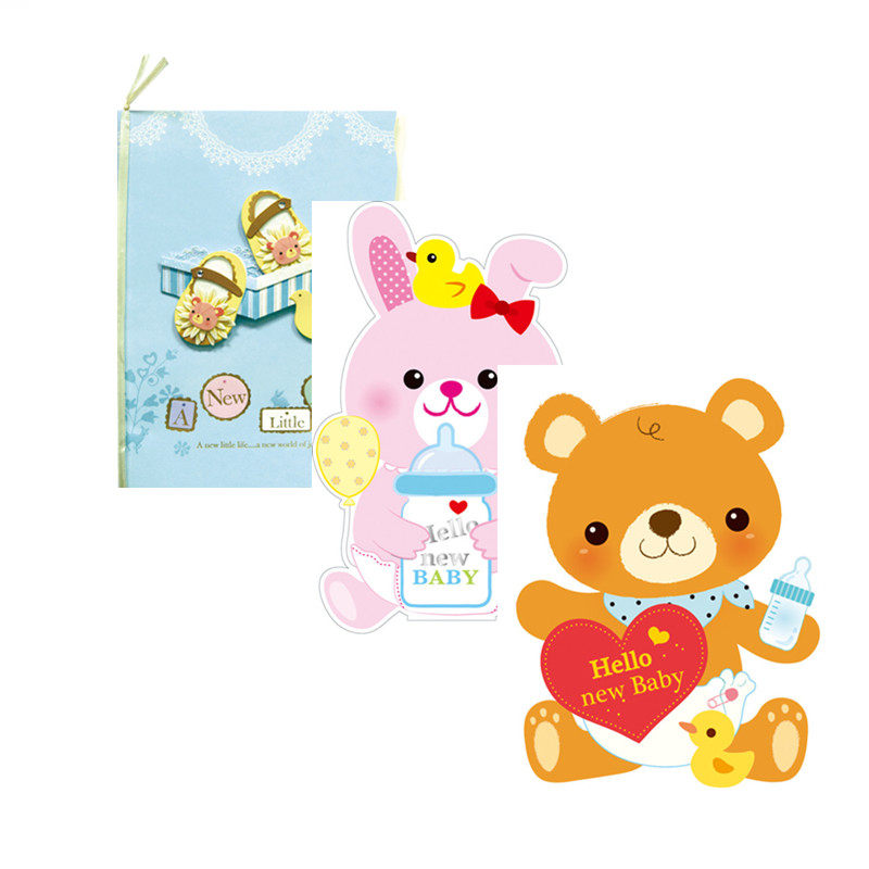 SEASON台湾四季创意生日祝福贺卡婴儿卡片周岁诞生卡附信封