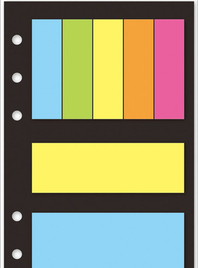 SEASON台湾四季A6补充页6孔便利贴万用手册内芯活页纸N次贴