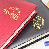 新款 一日一页硬面日程本手帐365天记事本大号商务中国节假日可定制logo 25K SEASON台湾四季 2026年16K