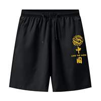 Men's ice silk quick-drying shorts are worn over casual sporty capri pants. They are loose, large-sized, thin, and middle-aged with large underpants thumbnail 6