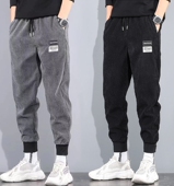 子收口束脚宽松休闲运动裤 耐磨裤 男人建筑工地干活穿 上班工作裤