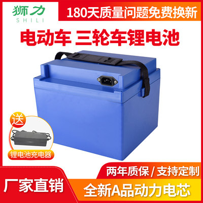 24V36v48v电动车全新锂电池10ah12ah48v20ah动力锂电池挂包锂电池