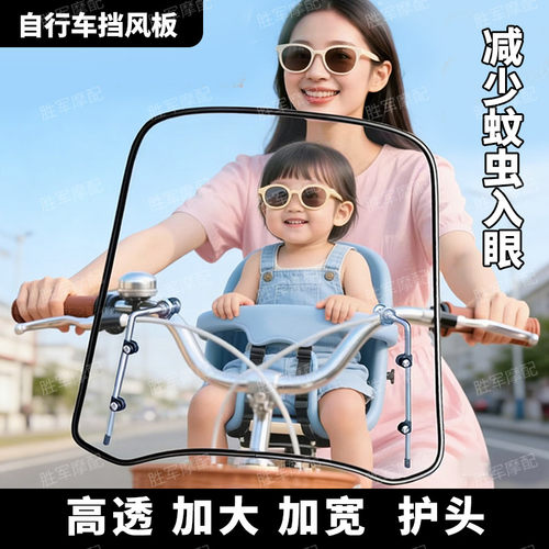 自行车挡风玻璃电单车小型电瓶车