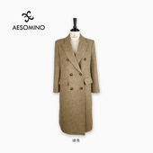 冬长款 西装 外套绿色Y364D90361