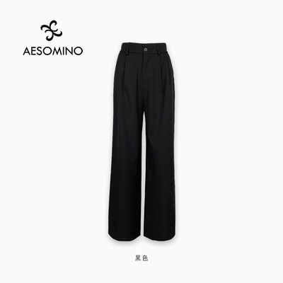 春秋休闲裤黑色Y095C3807