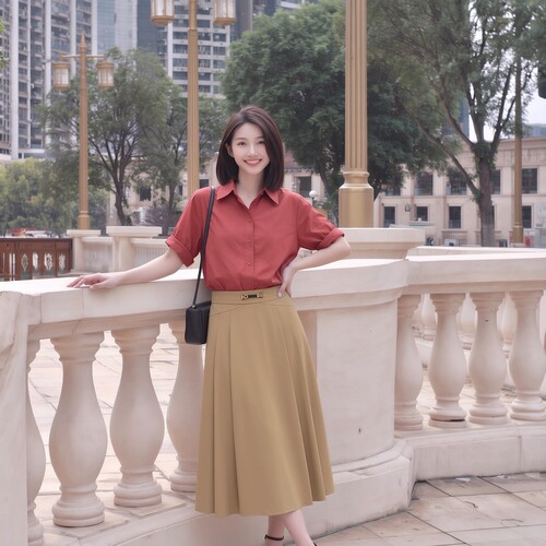 衣莎美诺夏天丝短袖衬衫女上衣
