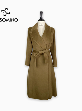 冬毛呢大衣抹茶绿Y464D5023