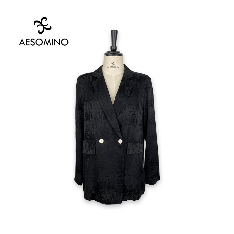 夏西装黑色米色Y411B26121