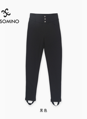 Y203DXZ16新品秋冬季鹅绒裤保暖长裤休闲裤女长裤时尚加厚小黑裤