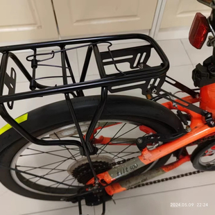 适配迪卡侬Fold500/560 tilt100/120后座架20寸折叠车后衣架尾架