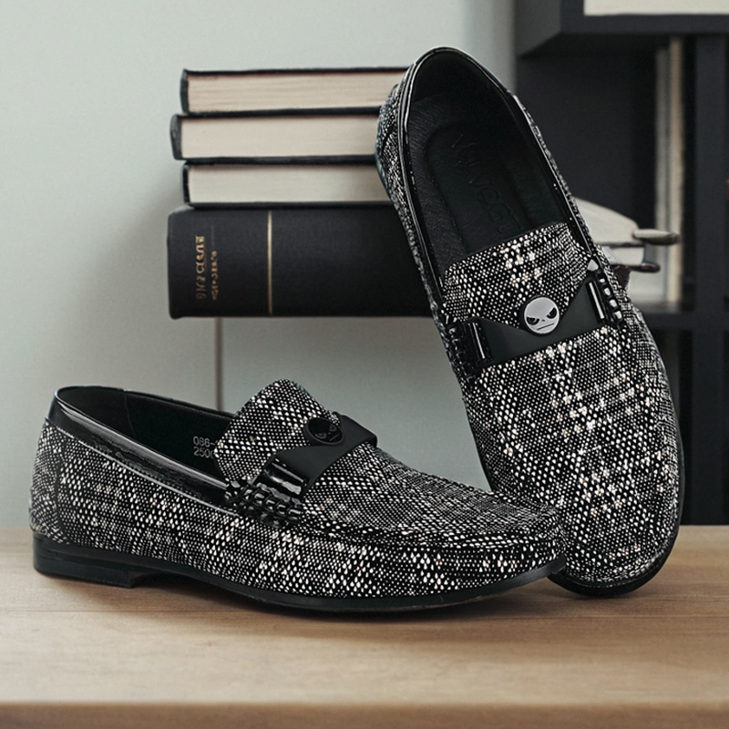 头层牛皮休闲皮鞋软底真皮豆豆鞋