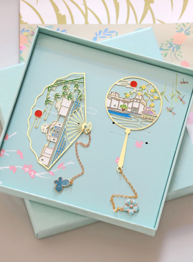 苏州博物馆金属书签苏州园林东方之门狮子林留园平江路旅游纪念品