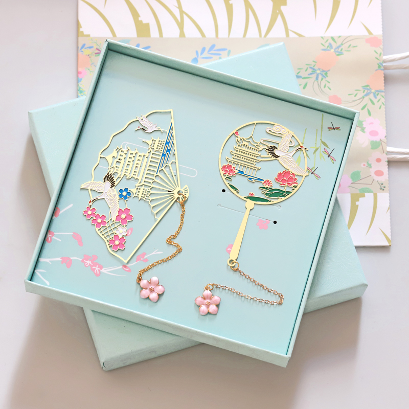 黄鹤楼武汉风景地方特色书签流苏吊坠配饰中国风古典礼物小清新