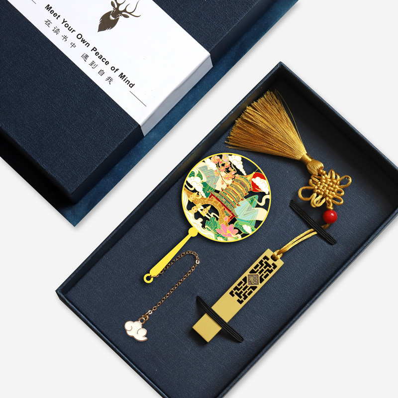 西湖景点特色金属书签简约定制刻字U盘礼品纪念品伴手礼送朋友