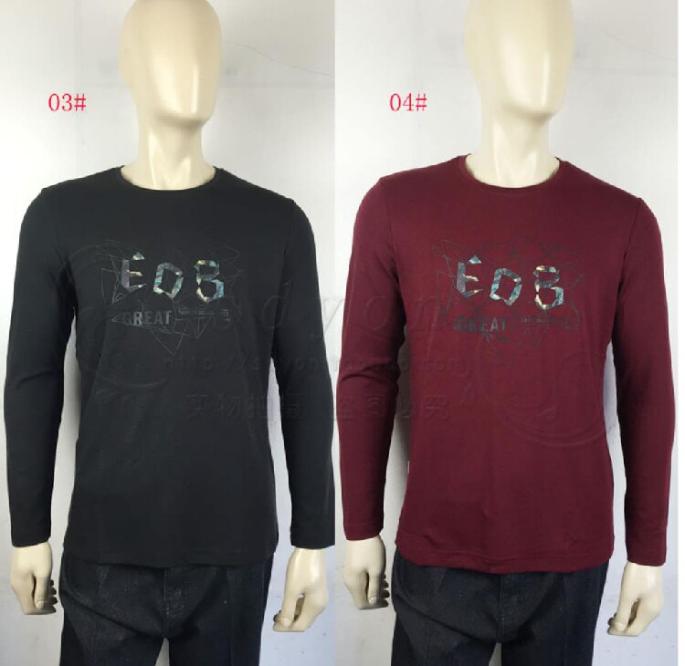 男装正品爱登堡秋冬装长袖T恤86218500-03/04特价