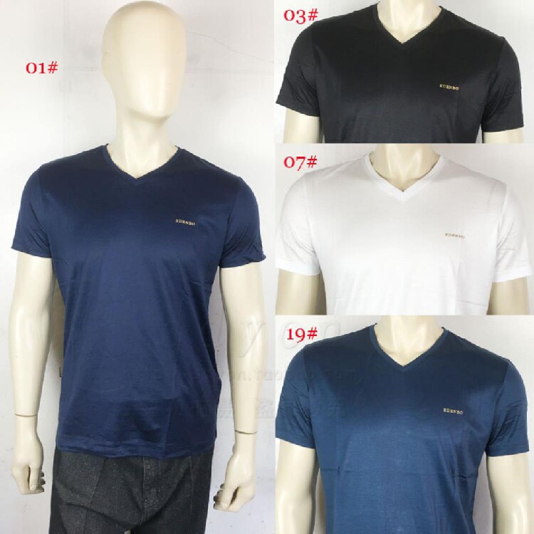 【品牌特卖】37118005爱登堡男装正品夏装时尚商务休闲V领短袖T恤