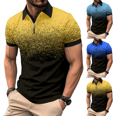 夏季印花休闲男士短袖