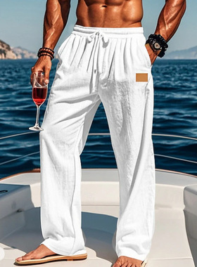 Beach vacation stylish casual pants 户外海滩度假时尚休闲裤