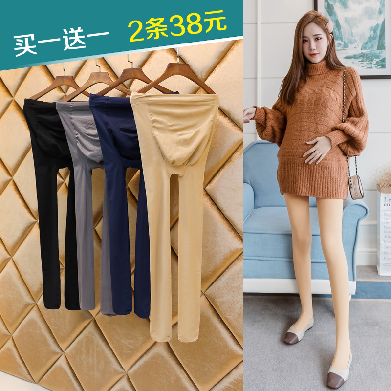 孕妇打底裤秋季外穿秋冬加绒打底袜春秋连裤袜光腿神器秋丝袜薄款