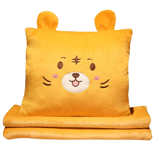 抱枕被子两用靠枕卡通汽车靠垫枕头三合一办公室午睡神器空调毯