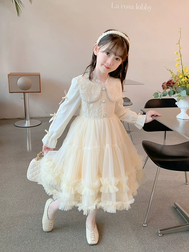 Платье, осенний детский наряд маленькой принцессы, юбка, в западном стиле, подарок на день рождения, осеннее