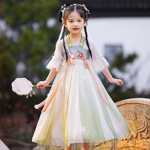 女童童装新款汉服儿童襦裙