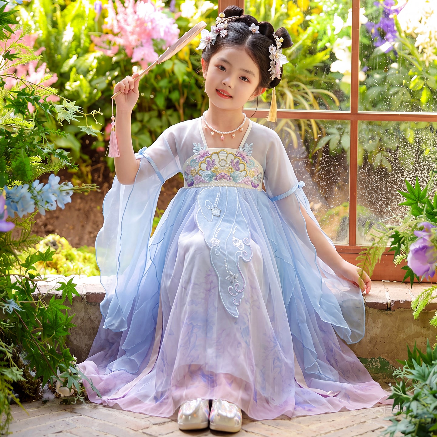 女童汉服夏季超仙中国风古装2026新款女孩古风唐装儿童连衣裙夏装