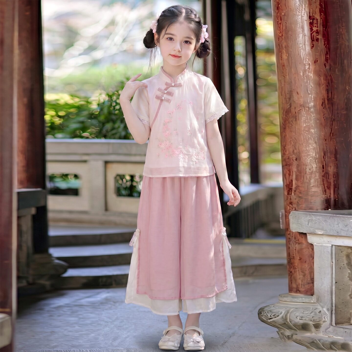 新中式汉服女童2026新款套装国风日常可穿唐装儿童古装演出服夏季图片