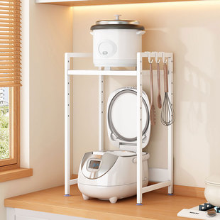 电饭煲厨房置物架微波炉空气炸锅烤箱洗碗机消毒柜收纳架子调料架