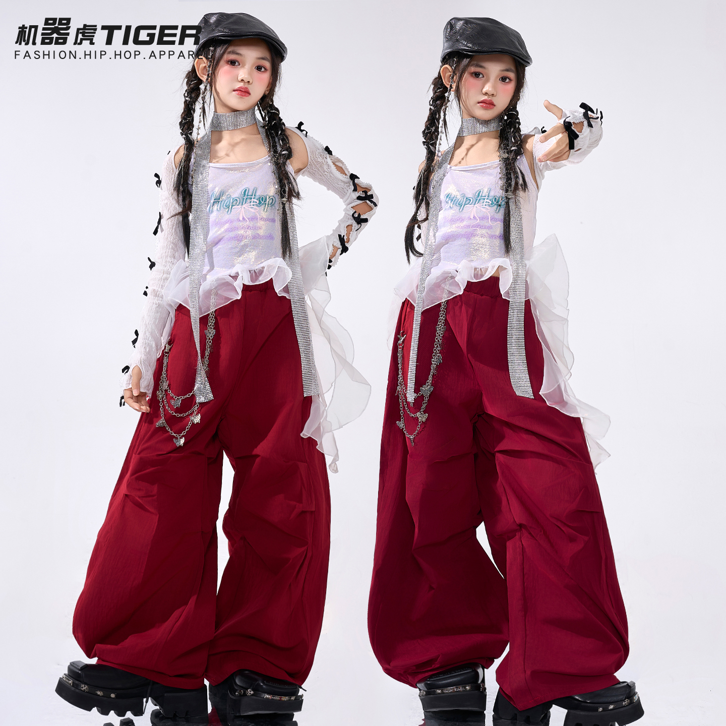 女童爵士舞服装女团甜酷风jazz街舞时髦潮酷表演走秀少儿演出服秋