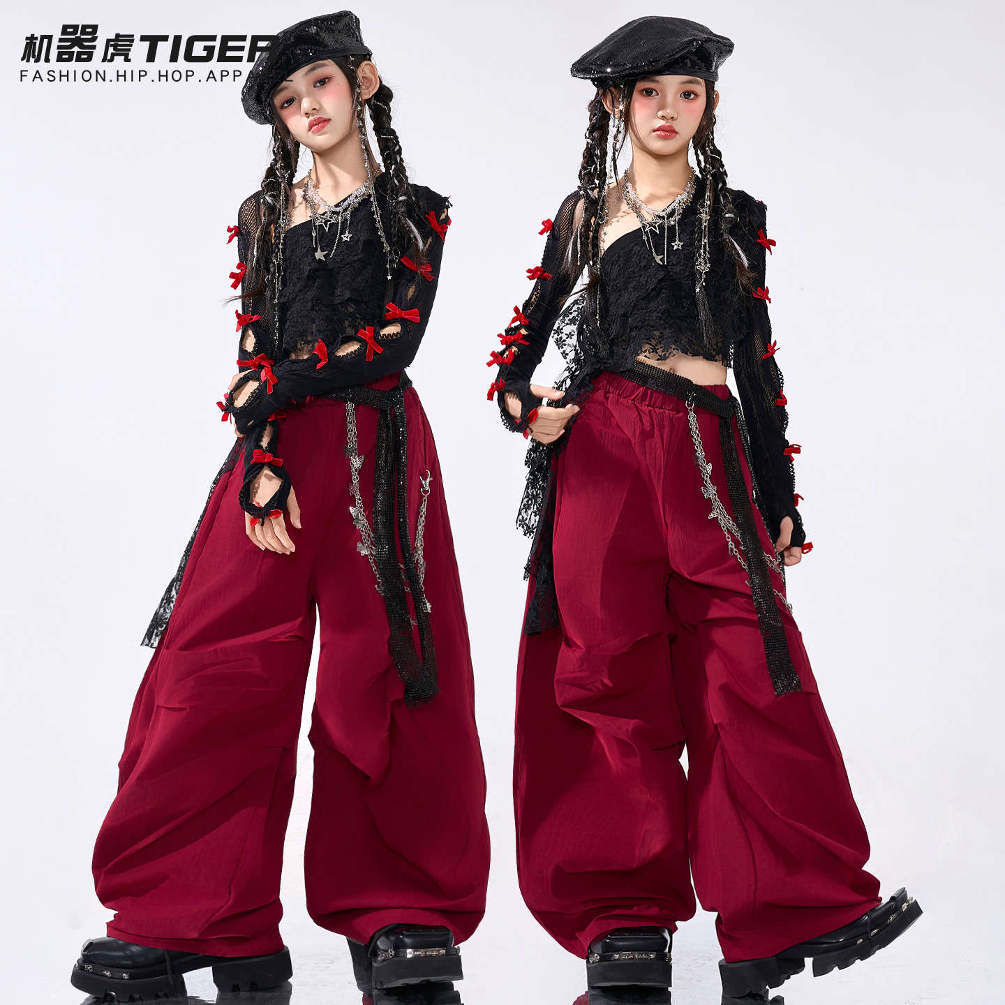 爵士舞女童服装女团甜酷风jazz街舞时髦潮酷表演走秀少儿演出服秋