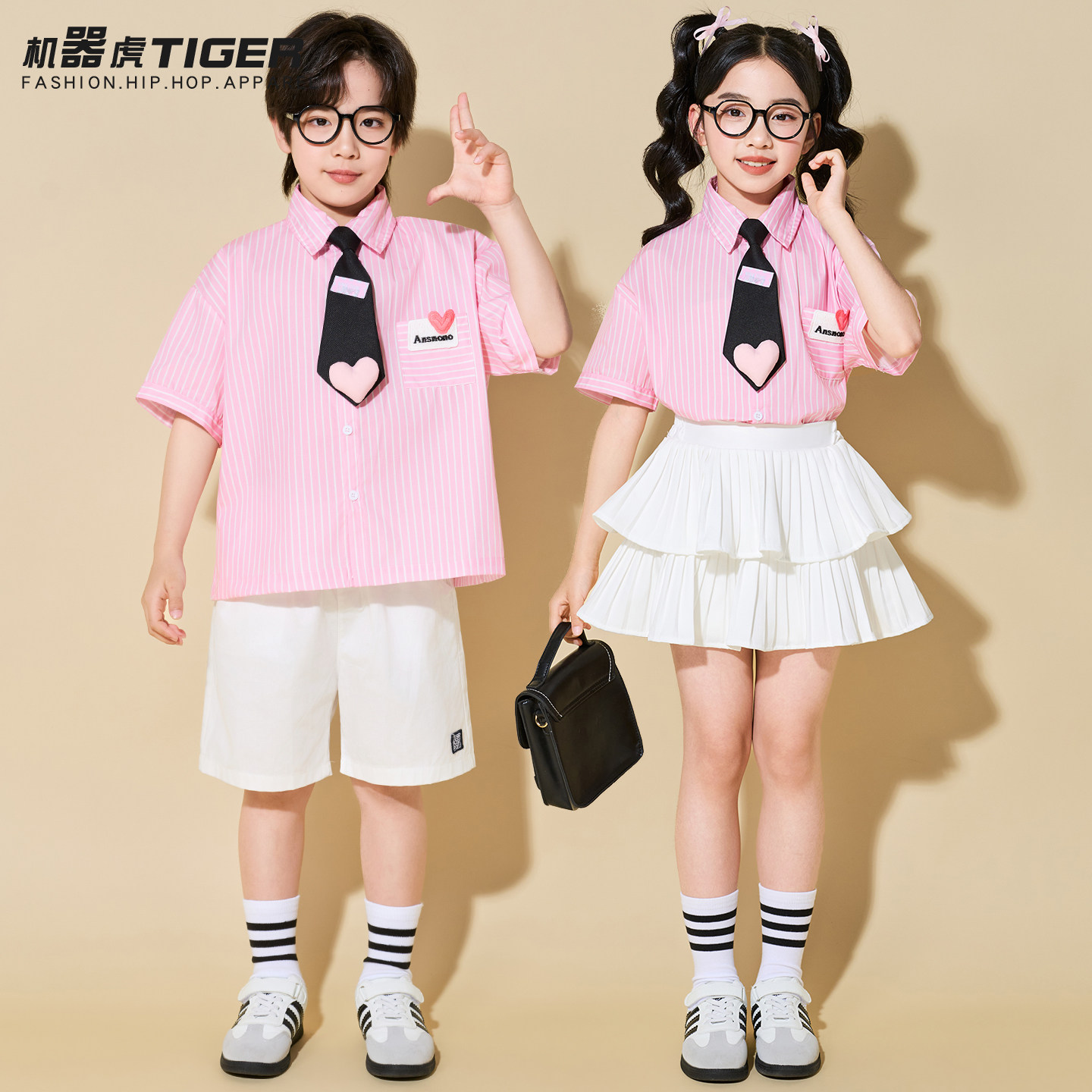 儿童啦啦队演出服装小学生运动会