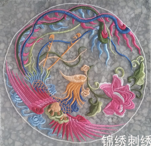 精美网纱机绣刺绣辅料实物拍照