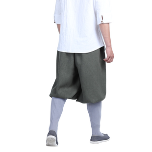 尚远春夏苎麻传统裤僧裤僧服禅意休闲裤居士裤打坐禅修裤僧侣裤子