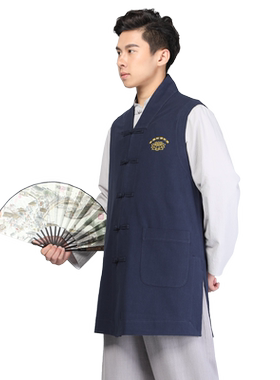 尚远寺院义工服马甲上衣居士