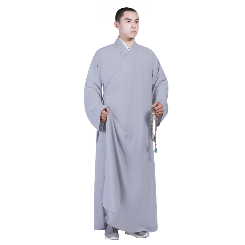 尚远夏季冰丝僧服长褂免绑腿短褂罗汉褂套装僧袍僧衣小褂名族服装