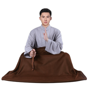 尚远加厚静坐盖毯打坐毛毯禅修披肩盖布空调毯毛毯打坐披风