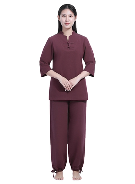 尚远居士服男女同款瑜伽修行