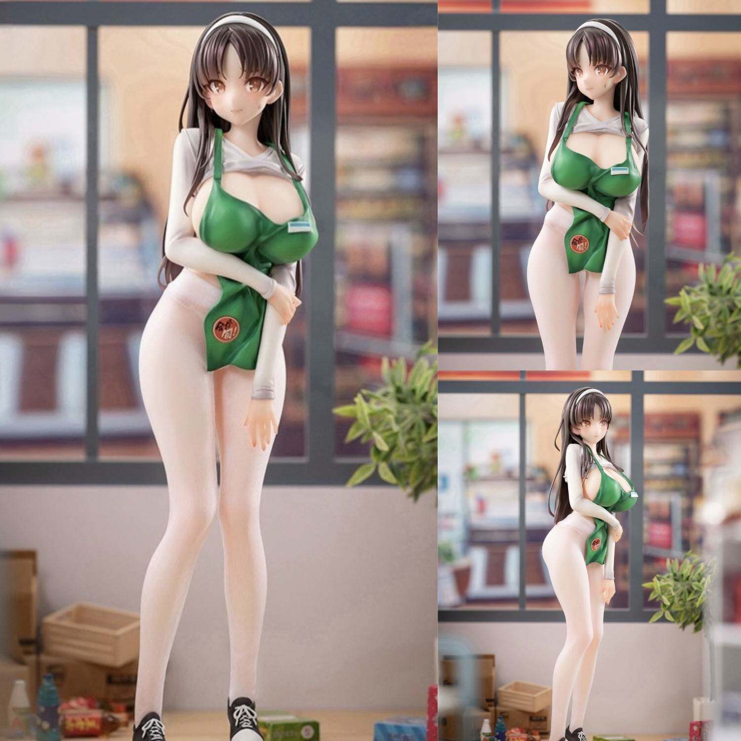 美少女营业花宫茉莉二次元温柔桌面摆件店员小姐机箱手办模型