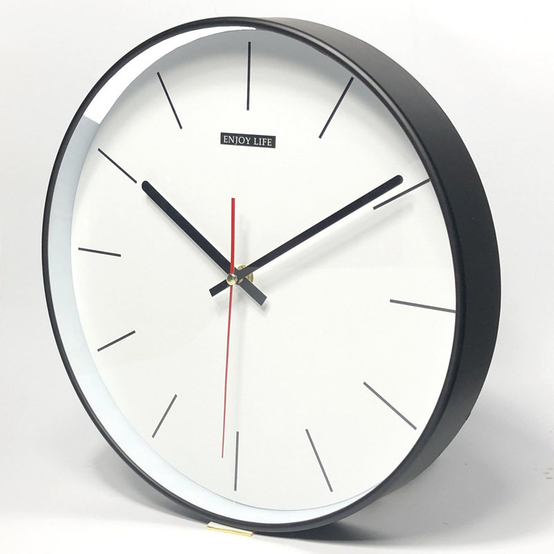 北欧挂钟创意定制客厅简约掛鐘静音钟表塑料艺术时钟wall clock