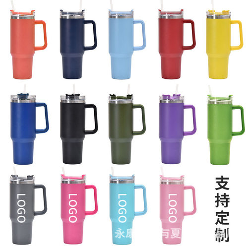 40oz手柄汽车杯不锈钢大容量真空