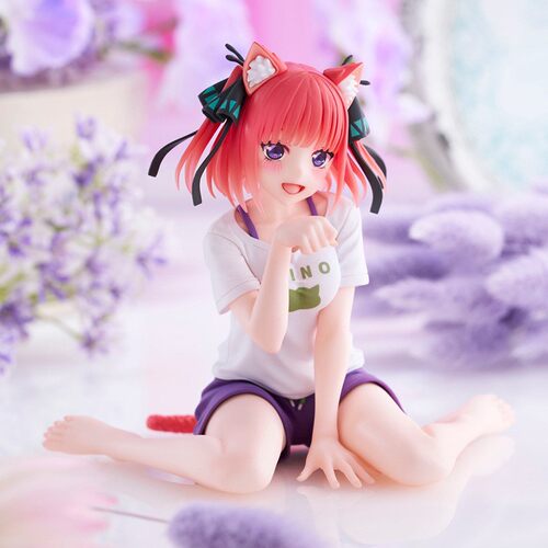 猫耳娘中野二乃手办现货 五等分的花嫁新娘摆件 居家服二乃景品
