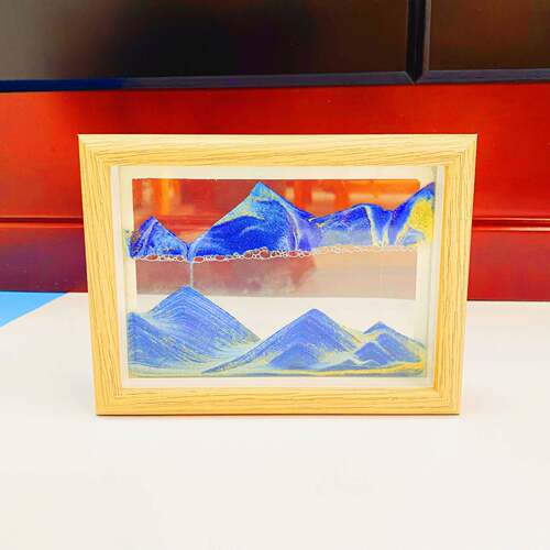 创意实木相框流沙画摆件3D立体